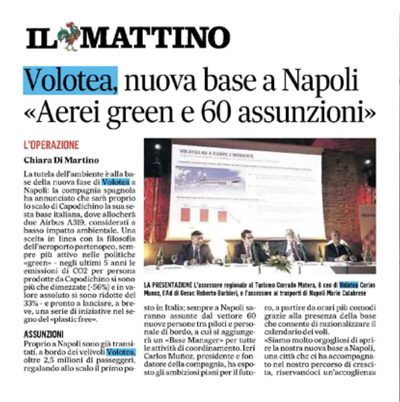 Una rotta non convenzionale per Volotea - Lo sviluppo del piano