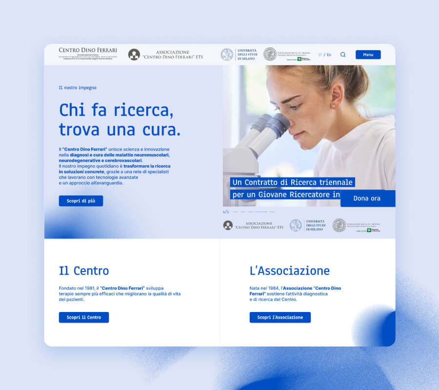 La ricerca trova un nuovo sito web